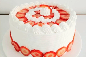 imagen de una torta de fresa